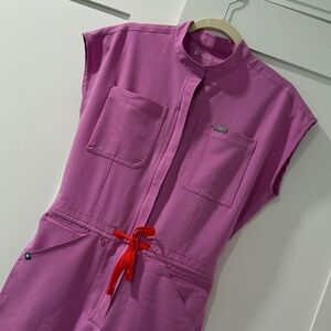 Figs Pink Cloud Rafaela Jumpsuit